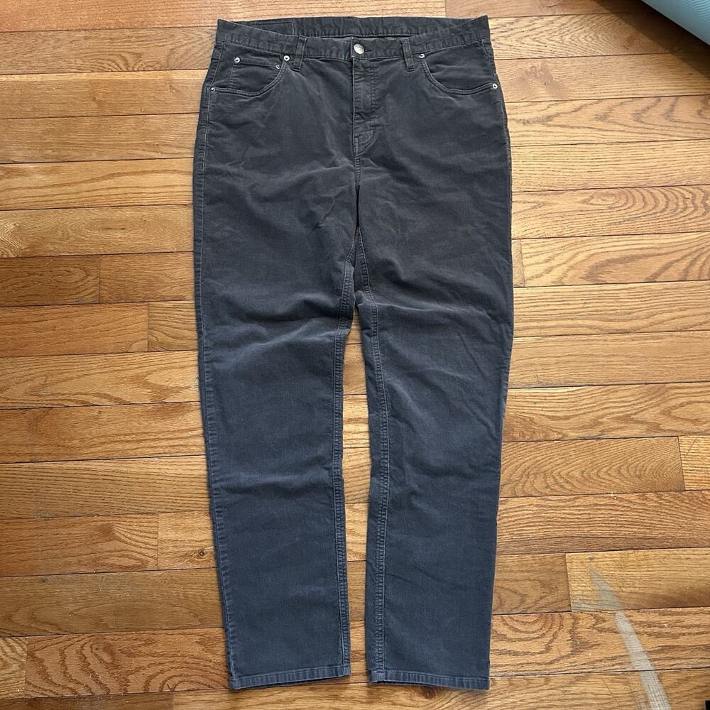 Vuori Optimist 5 Pocket Corduroy Chino Pants Grey 36x30